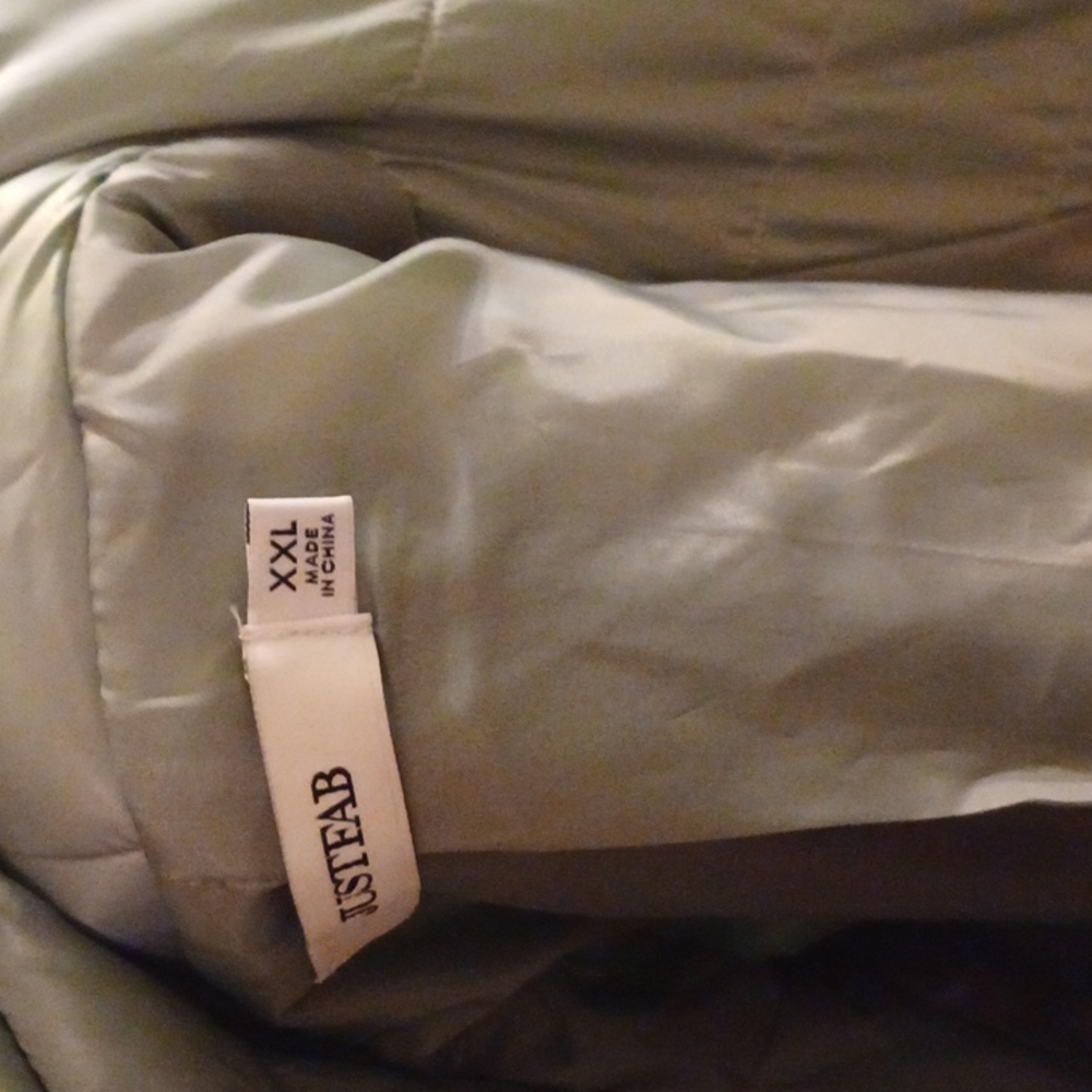 Light/mint green winter coat puffer. - Picture 5 of 5